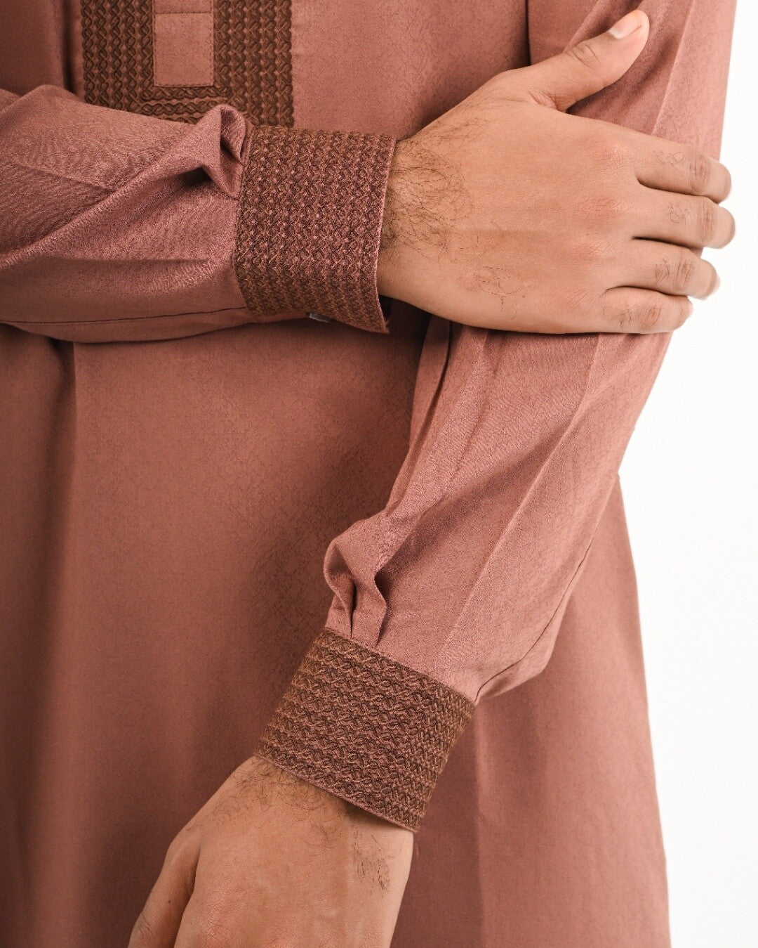 Luxury Panjabi - Dull Brown