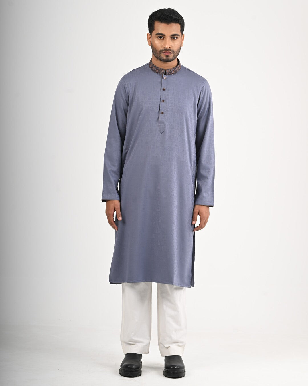 Signature Panjabi - Ash Blue