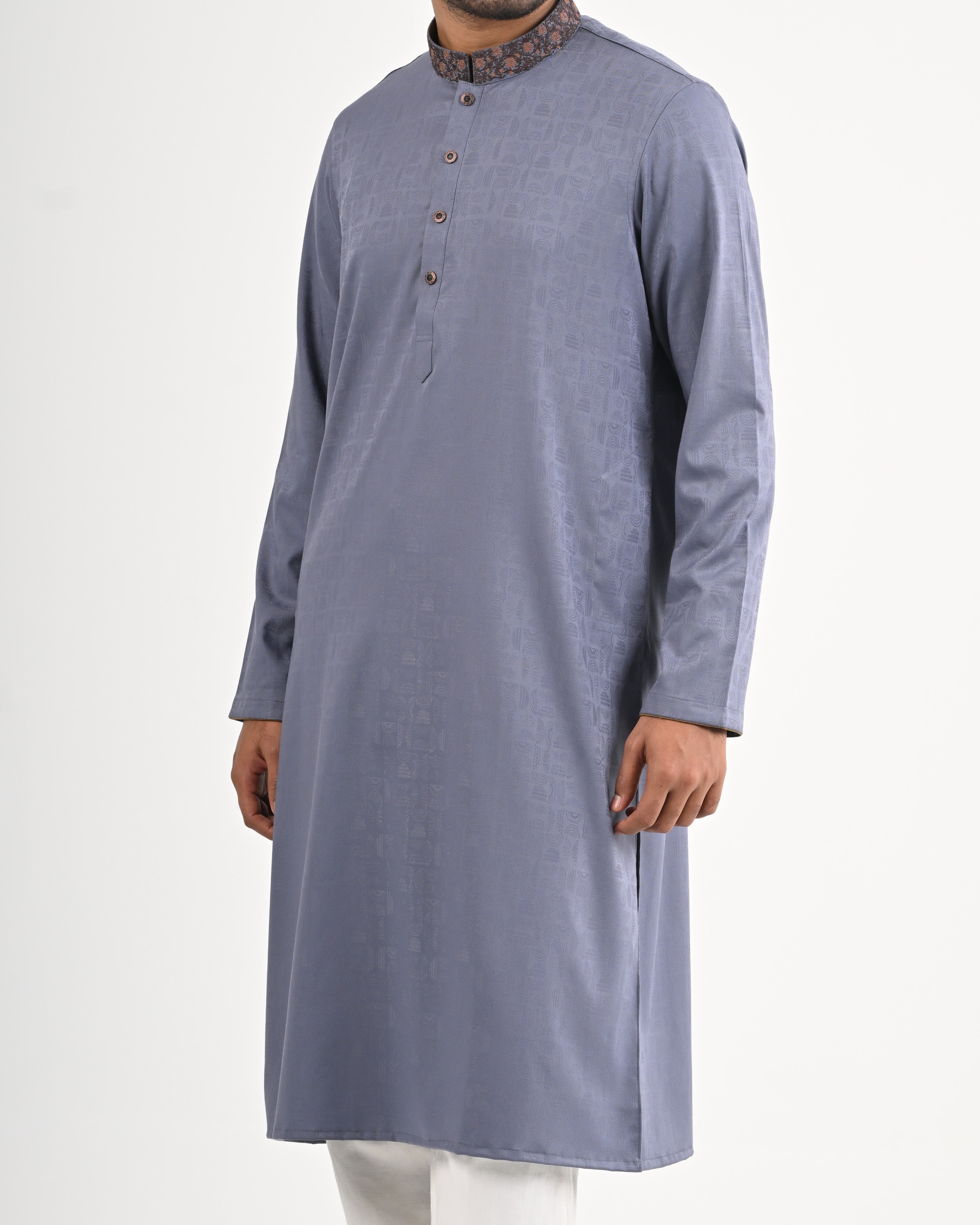 Signature Panjabi - Ash Blue