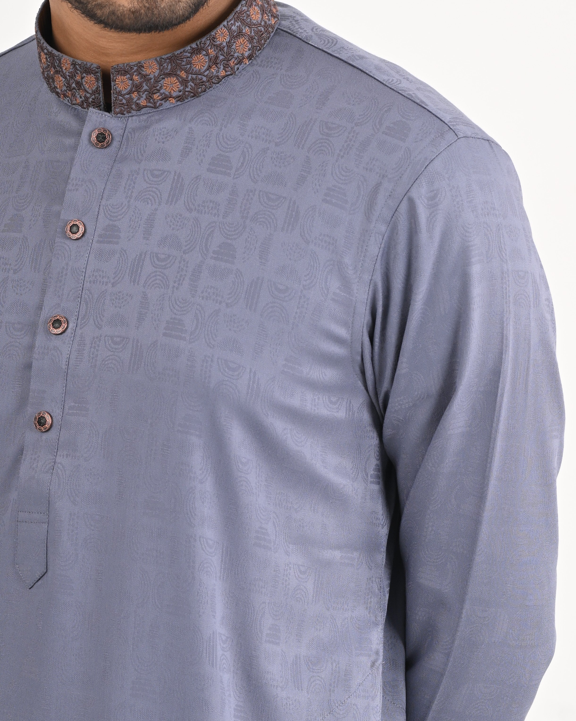 Signature Panjabi - Ash Blue