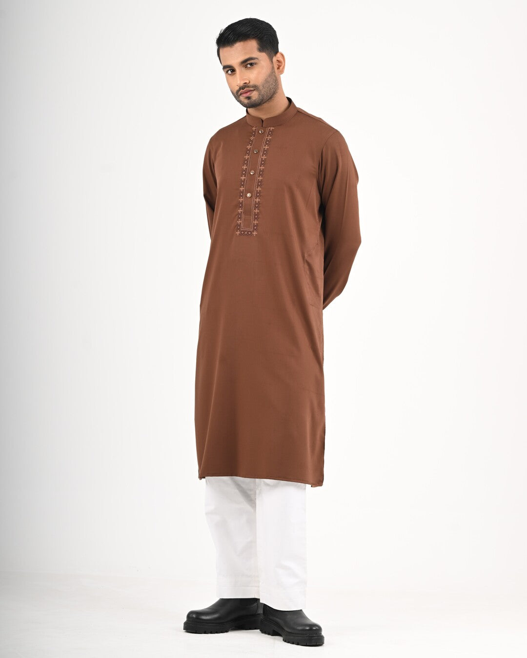 Signature Panjabi - Chocolate Brown