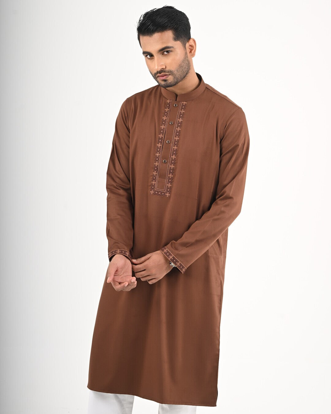 Signature Panjabi - Chocolate Brown