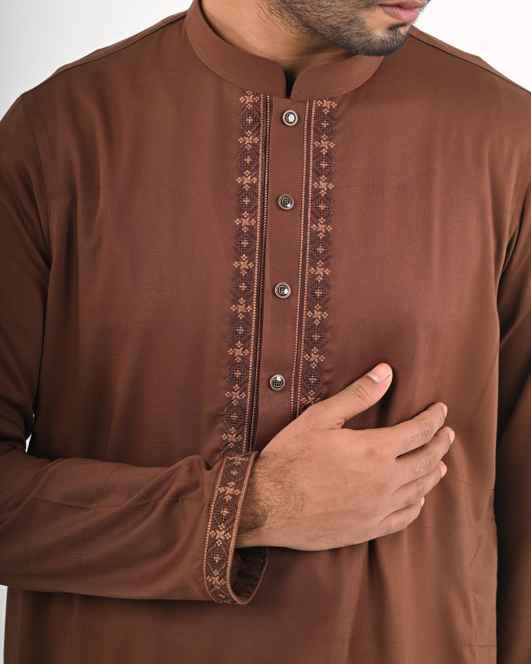 Signature Panjabi - Chocolate Brown