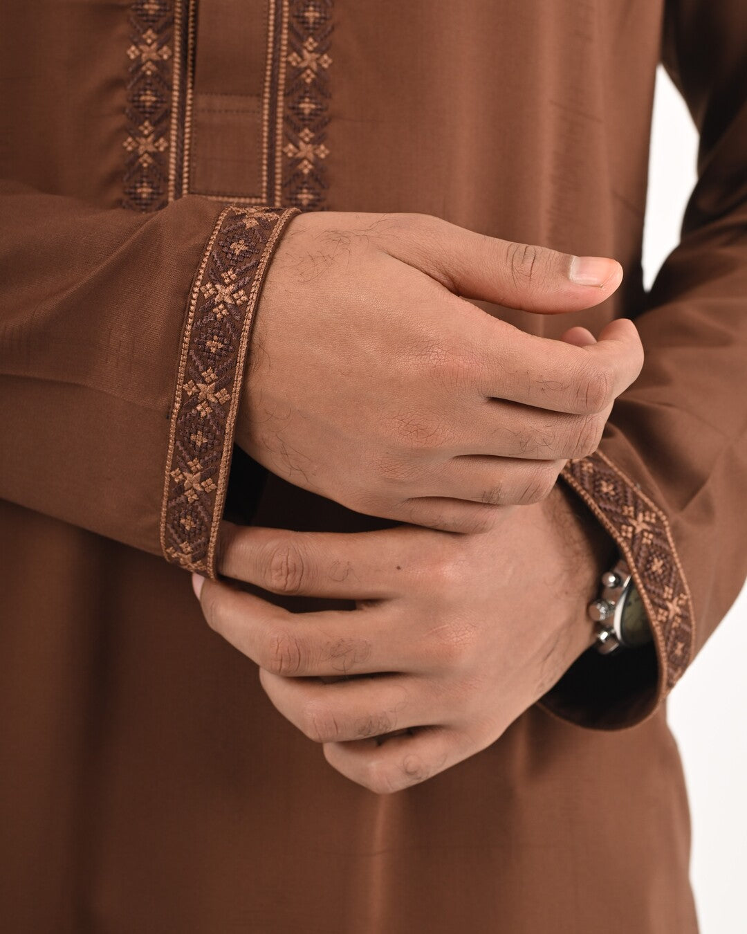 Signature Panjabi - Chocolate Brown