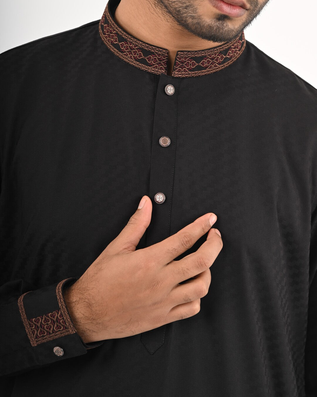 Luxury Panjabi - Black