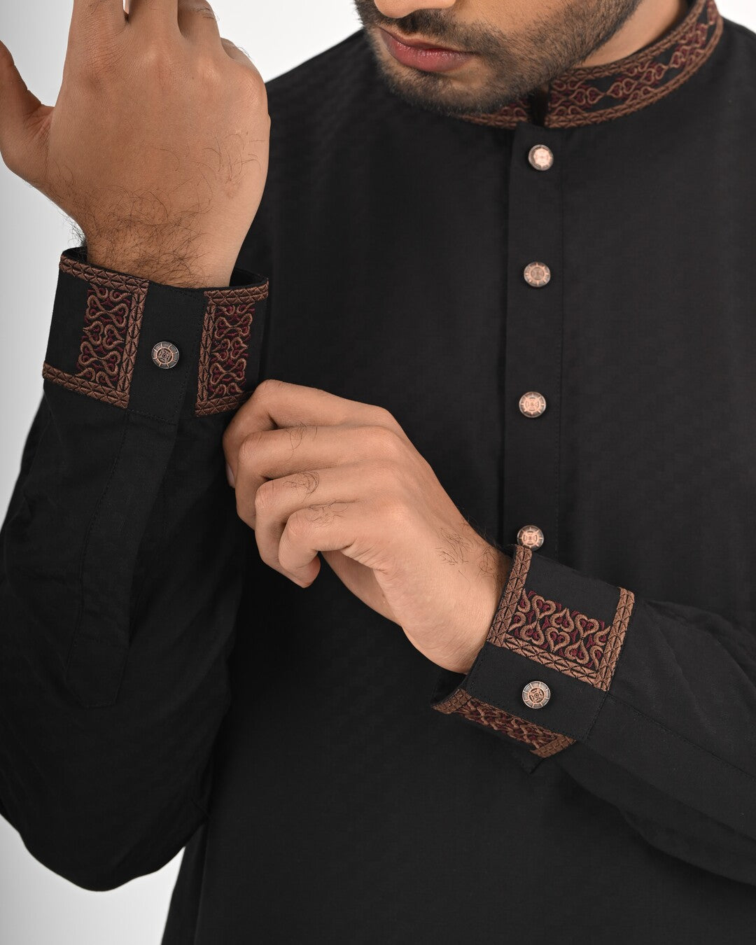Luxury Panjabi - Black